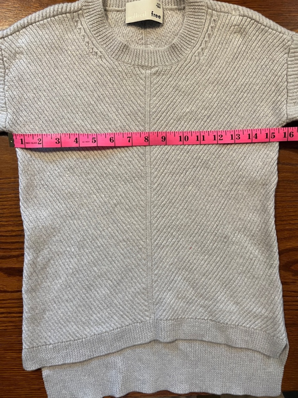 Wilfred Free • Women's Size XXS • Crewneck Merino Wool Sweater in Light Gray - Picture 4 of 9
